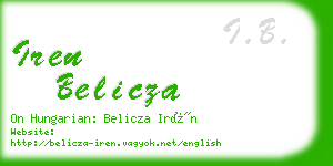 iren belicza business card